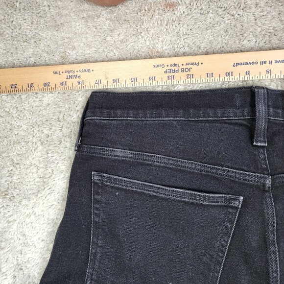 Madewell Men's Jeans 36 X 34 Charcoal Black Relaxed Taper Medium Wash Faded USA - Picture 7 of 8